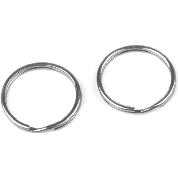 Kroužek na klíče Ø25 mm - nikl (10 ks)