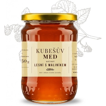 Kubešův Med květový lesní s maliníkem 750 g