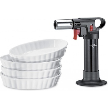 Küchenprofi Eco flambovací pistole + 4 ks porcelánové misky