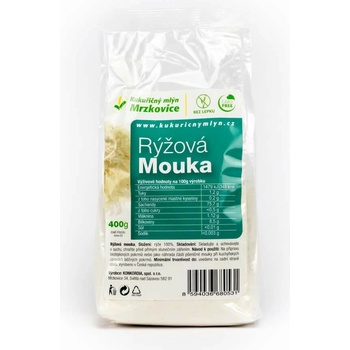 Kukuřičný mlýn Rýžová mouka polohrubá 400 g