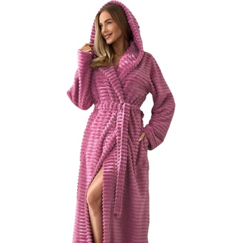 L&L dámský dlouhý župan 2499 Robin višňový