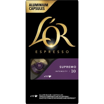 L‘OR Supremo ALU kapsle do Nespresso 10 ks