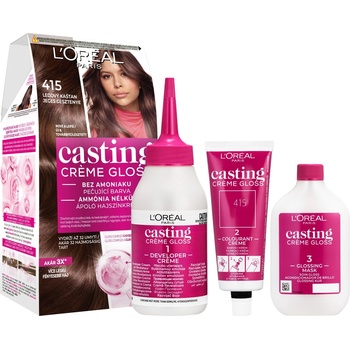 L'Oréal Casting Creme Gloss 415 Ledový kaštan 48 ml