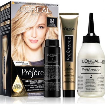 L'Oréal Préférence 9.1 Oslo Velmi světlá popelavá blond
