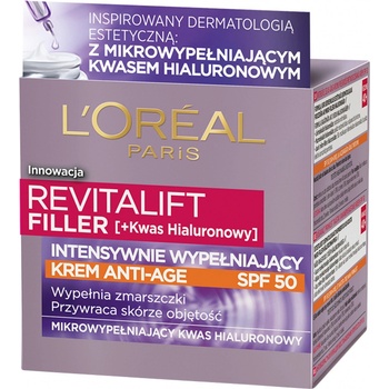 L'Oréal Revitalift Filler Anti ageing cream SPF50 pleťový krém 50 ml