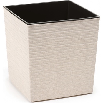 LAMELA květináč JUKA ECO DLUTO vroubek 250 x 250 mm bílý