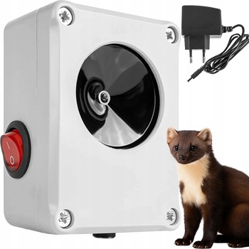 Lapka Vodotěsný, ultrazvukový plašič na kuny, myši a potkany DRAGON ULTRASONIC C100 - napájení přes 6V adaptér v balení