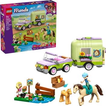 LEGO® Friends 42695 Přívěs s koněm a hříbětem