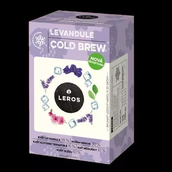 Leros Cold Brew Levandule ledový čaj k luhování za studena 20 x 1,2 g