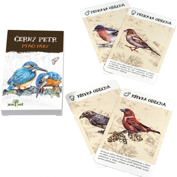 Lesni svět Černý Petr Ptačí páry