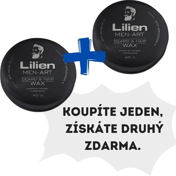 Lilien MEN-ART vosk na vlasy a vousy Black 45 g