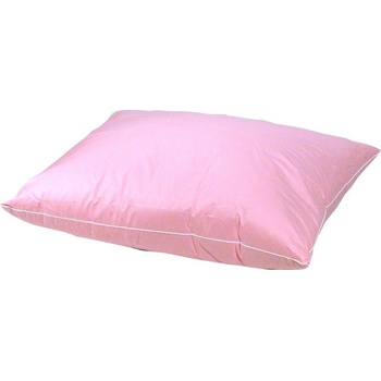 Lina Péřový polštář růžový 25% prachového peří zbytek obsahuje kvalitní husí drané peří 70x90