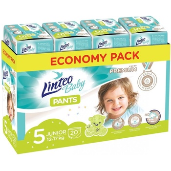 Linteo Baby Pants 5 Junior Premium 12-17 kg 80 ks