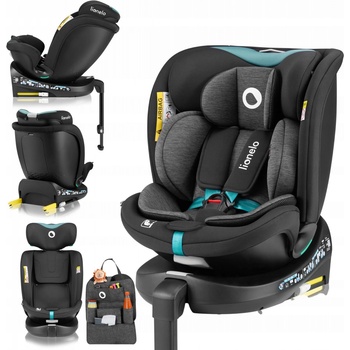 Lionelo NAVY I-SIZE 2024 BLACK TURQUOISE