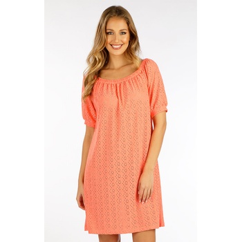 LITEX Dámské šaty s krátkým rukávem 5F006 lososová