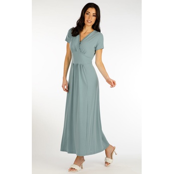 LITEX Dámské šaty s krátkým rukávem 5F046 šedozelená