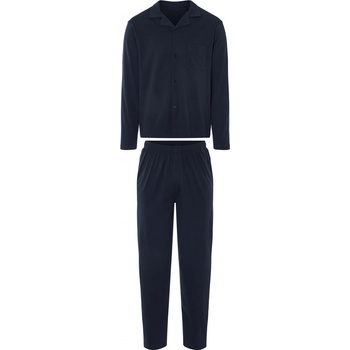 Livergy pánské pyžamo dlouhé propínací tm.modré