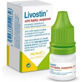 LIVOSTIN OPH 0,5MG/ML OPH GTT SUS 1X4ML