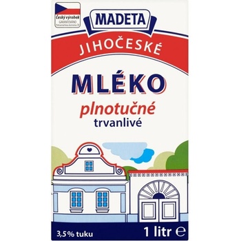 Madeta Trvanlivé plnotučné mléko 1 l