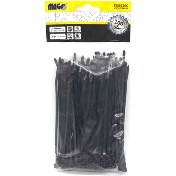 MAGG TS36150C stahovací pásky 3,6x150 mm 100 ks