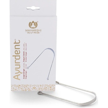 Maharishi Ayurveda Nerezová škrabka na jazyk postříbřená 1 ks