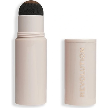 Makeup Revolution London Brow Powder Stamp & Stencil pudr na obočí se šablonami Ash Brown 0,65 g