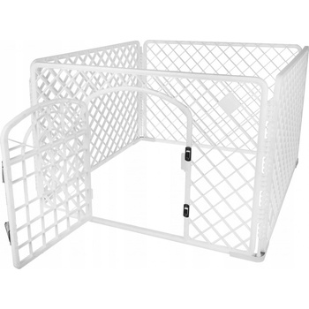 Malatec ISO 15743 Plastová ohrádka pro zvířata 90 x 90 x 60 cm bílá