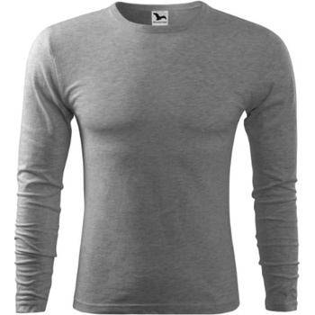 Malfini Fit-T 119 LS tmavě šedý melír