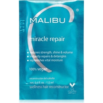 Malibu C Miracle Repair Wellness Reconstructor hydratační a zpevňující ošetření pro poškozené vlasy sáček 12 ml