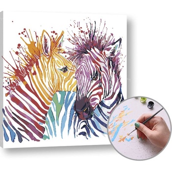 Malování podle čísel ZAMILOVANÁ ZEBRA
