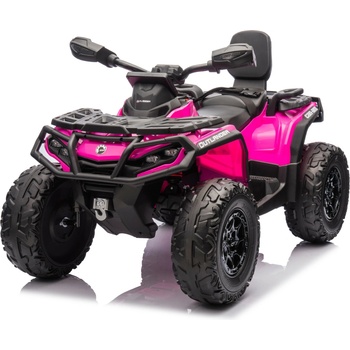 Mamido Dětská elektrická čtyřkolka Can-Am Outlander ATV 24V 4x200W RS růžová
