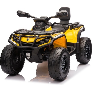 Mamido Dětská elektrická čtyřkolka Can-Am Outlander žlutá