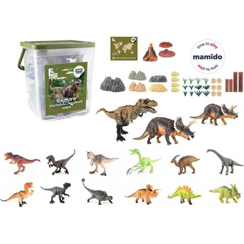 Mamido Mamido Velká sada dinosaurů v boxu Dinosaur Chapter XL 50 dílů