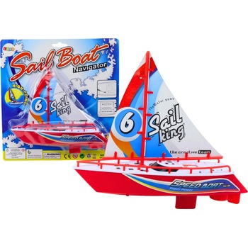 mamido Plovoucí loďka na baterie červená