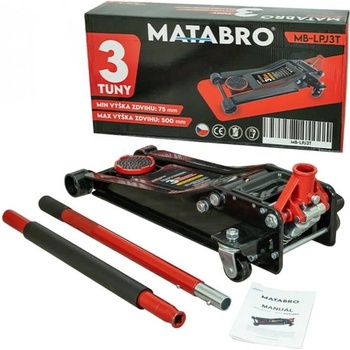 Matabro MB-LPJ3T Nízkoprofilový hydraulický zvedák s pojezdem 3 t