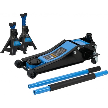 Matabro Nízkoprofilový hydraulický zvedák 3 t s podpěrami 3 t