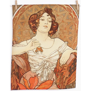 Matějovský ALFONS MUCHA RUBY 50x64cm 2ks béžovo-hnědé