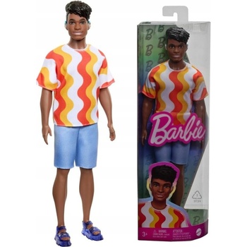 Mattel Barbie model Ken 220 v letním outfitu v sandálech HRH23