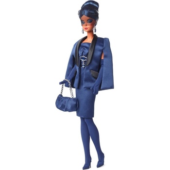 Mattel Barbie v safírově modré róbě HRM60