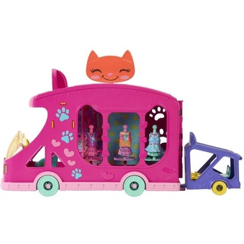 Mattel Enchantimals Glam Party Caddy Cat & Fashion Truck