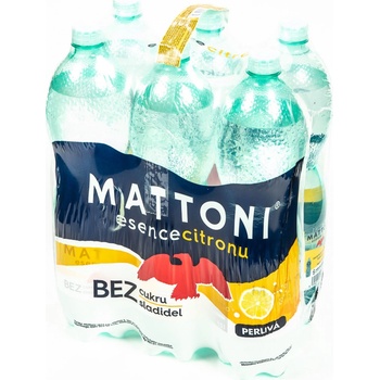 Mattoni Esence perlivá citron 6 x 1,5 l