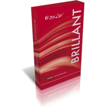 Maxis Brillant kompresivní stehenní punčochy s krajkou Krátká se špicí bronz