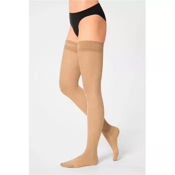 Maxis Relax Premium stehenní punčochy s krajkou light nude