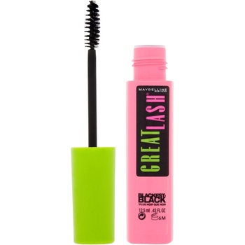 Maybelline Great Lash objemová řasenka Blackest Black 12,5 ml