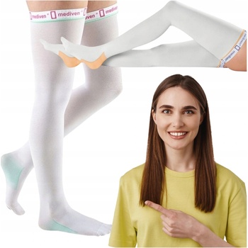 MEDI BAYREUTH mediven Thrombexin 18 stehenní punč. bílá