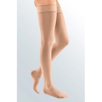 Mediven Elegance kompresivní stehenní punčochy s krajkou krátká Anthracite