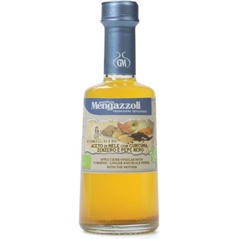 Mengazzoli jablečný ocet s kurkumou, zázvorem a černým pepřem BIO 250ml