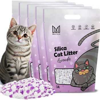 Mersjo Levandulová silikátová podestýlka 8 x 3,8 l