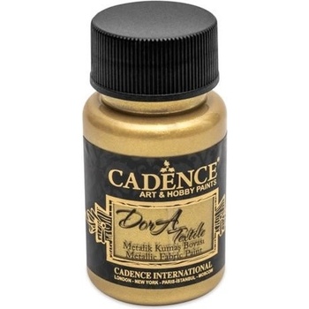 Metalická Cadence Barva na textil Dora Textile antická zlatá / 50 ml