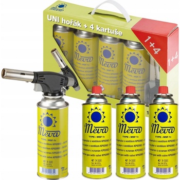 Meva hořák univerzální 360st. 4 kartuše KP18004 KP18004